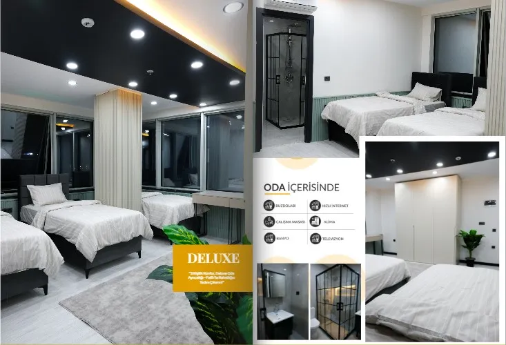 Female student dormitory rooms in Istanbul with internet and full services